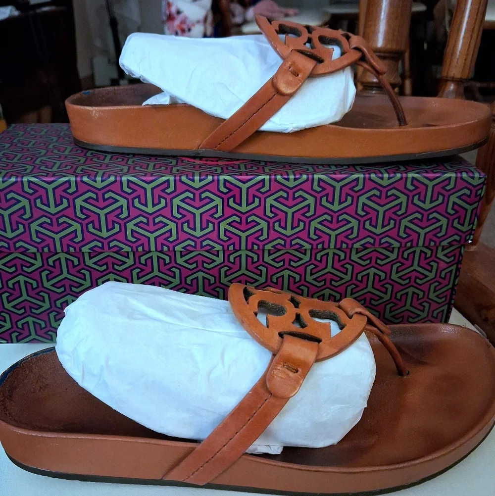 Tory Burch Miller Cloud Thong Sandals Size 8.5 - Picture 4 of 13